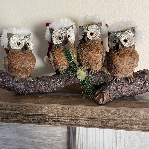 Christmas Owls figurine - Picture 1 of 7